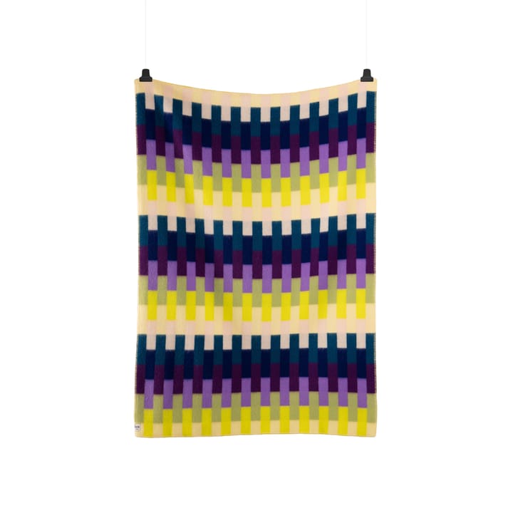 Åsmund bold ブランケット 135x200 cm - Yellow-blue - Røros Tweed