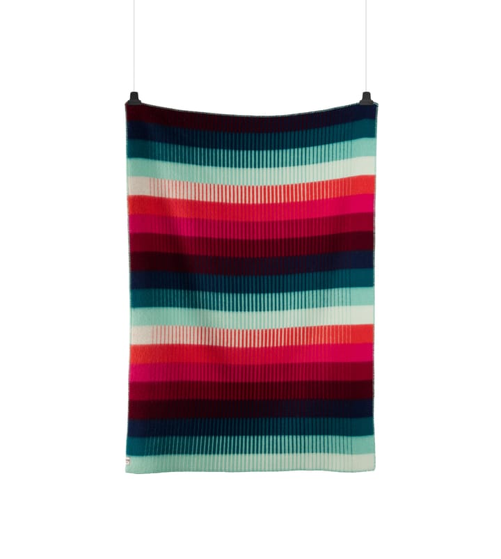 Åsmund gradient ブランケット 135x200 cm - Red-turquoise - Røros Tweed