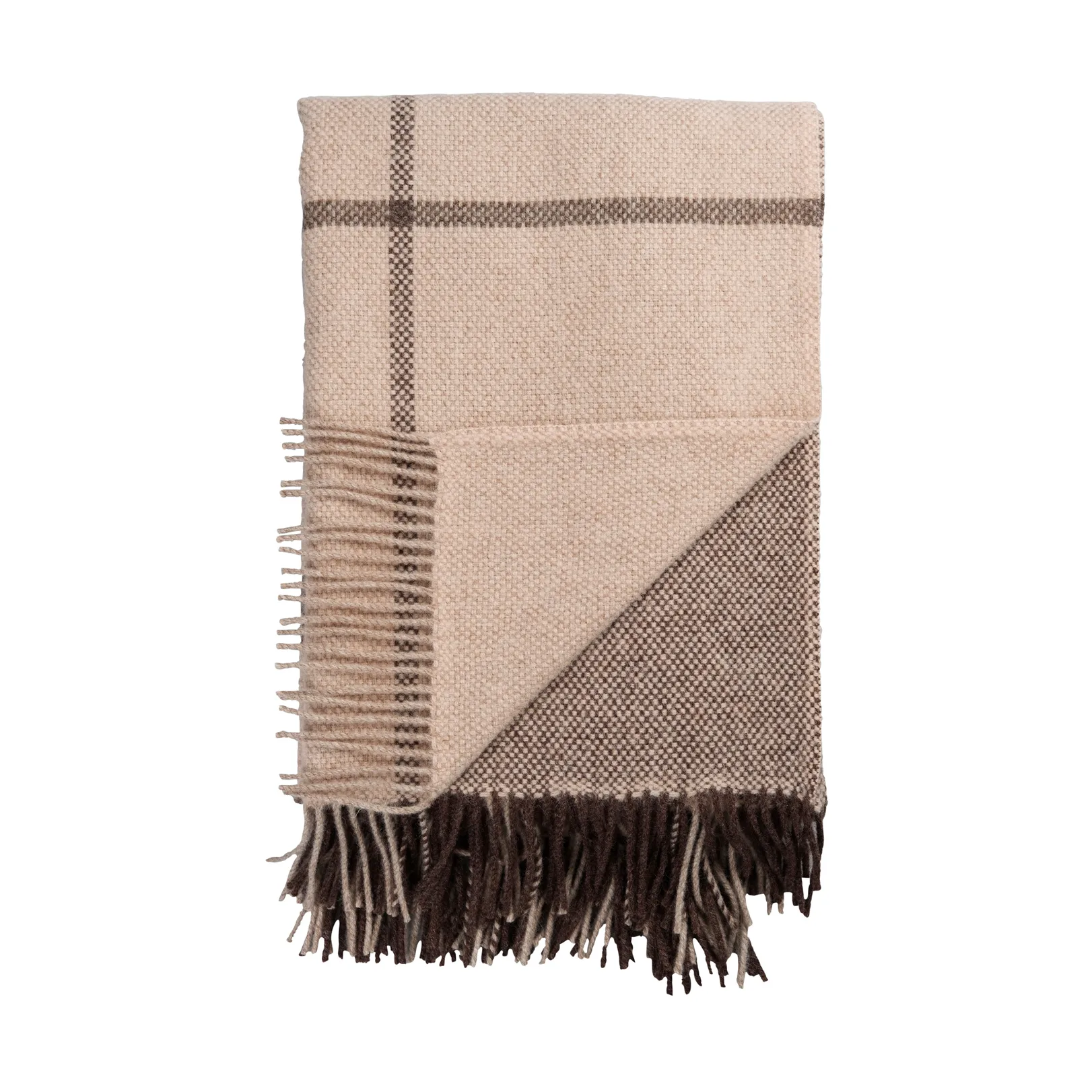 Filos スロー 145x220 cm, Brown Røros Tweed