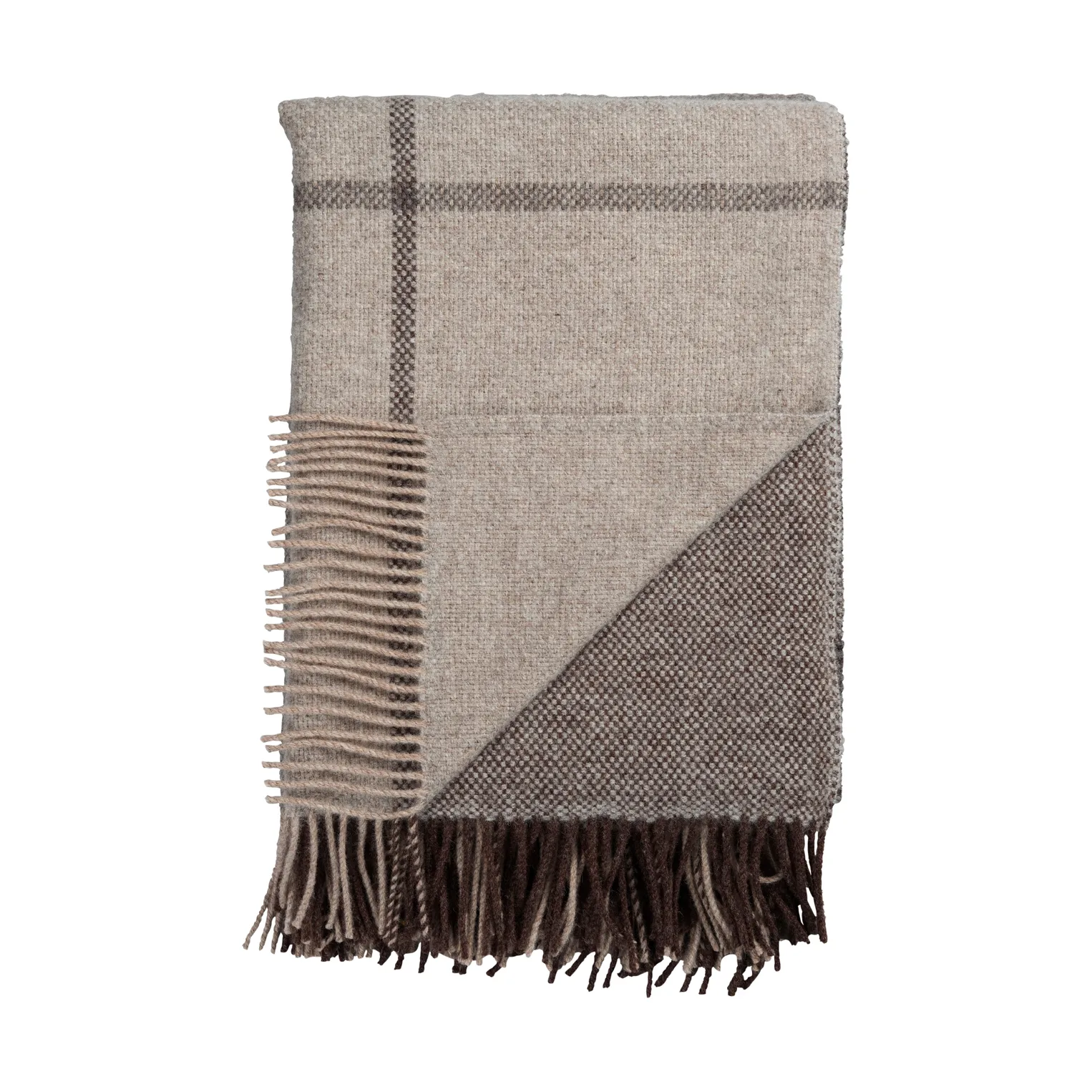 Filos スロー 145x220 cm, Grey Røros Tweed