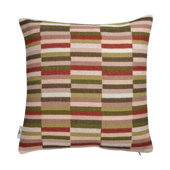 Ida クッション 50x50 cm - Olive burgundy - Røros Tweed