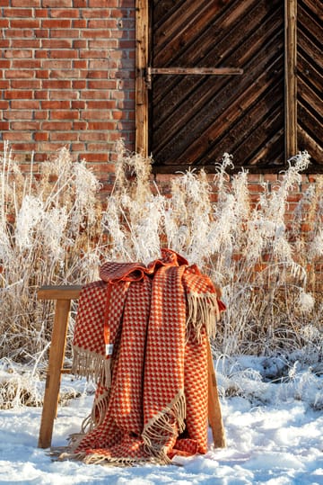 Isak スロー 150x210 cm - Red sumac - Røros Tweed