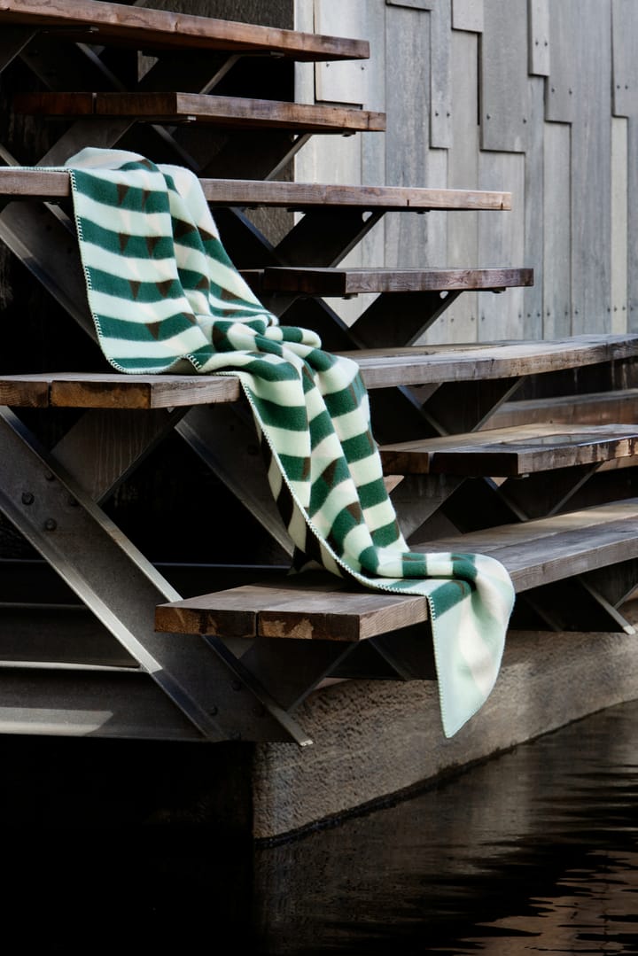 Kvam ブランケット 135x200 cm, Green Røros Tweed