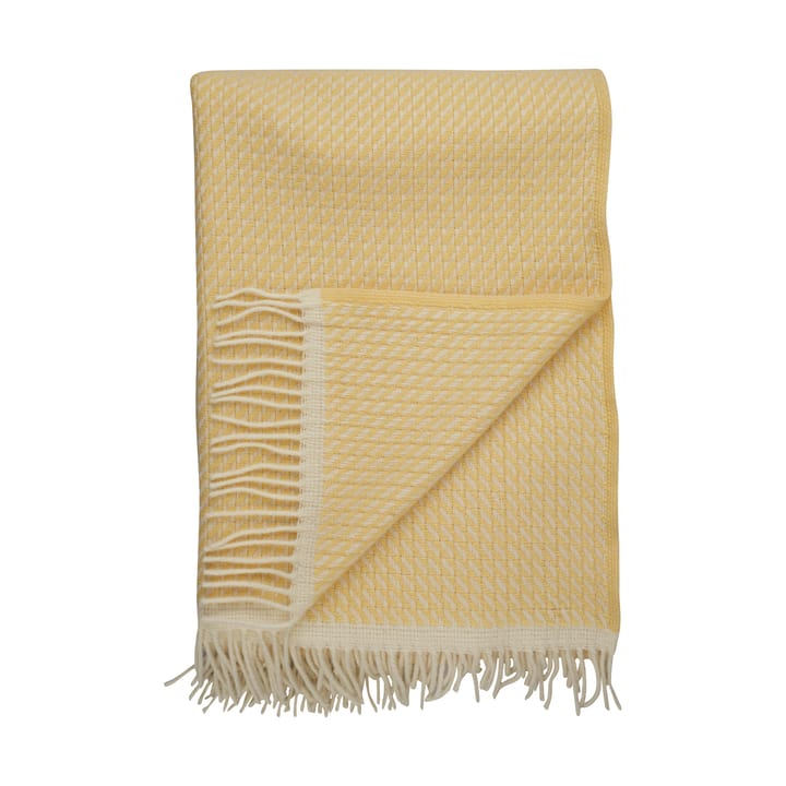 Mello スロー 150x210 cm, Lemon yellow Røros Tweed