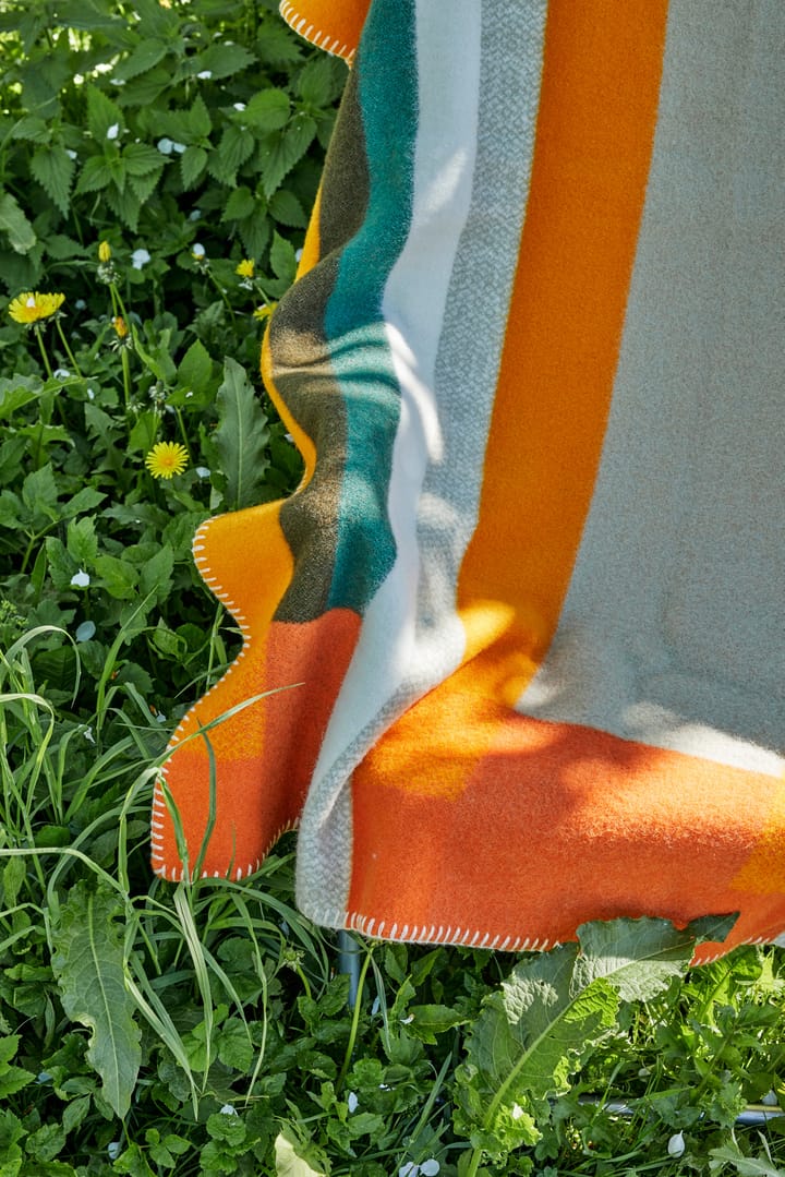 Mikkel ブランケット 135x200 cm, Orange Røros Tweed