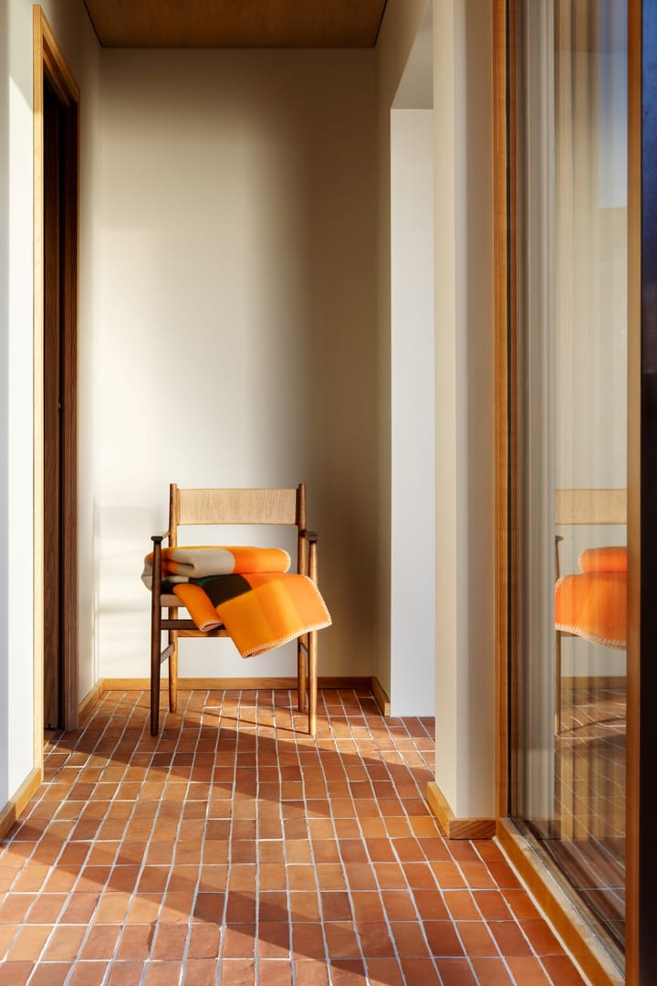 Mikkel ブランケット 135x200 cm, Orange Røros Tweed