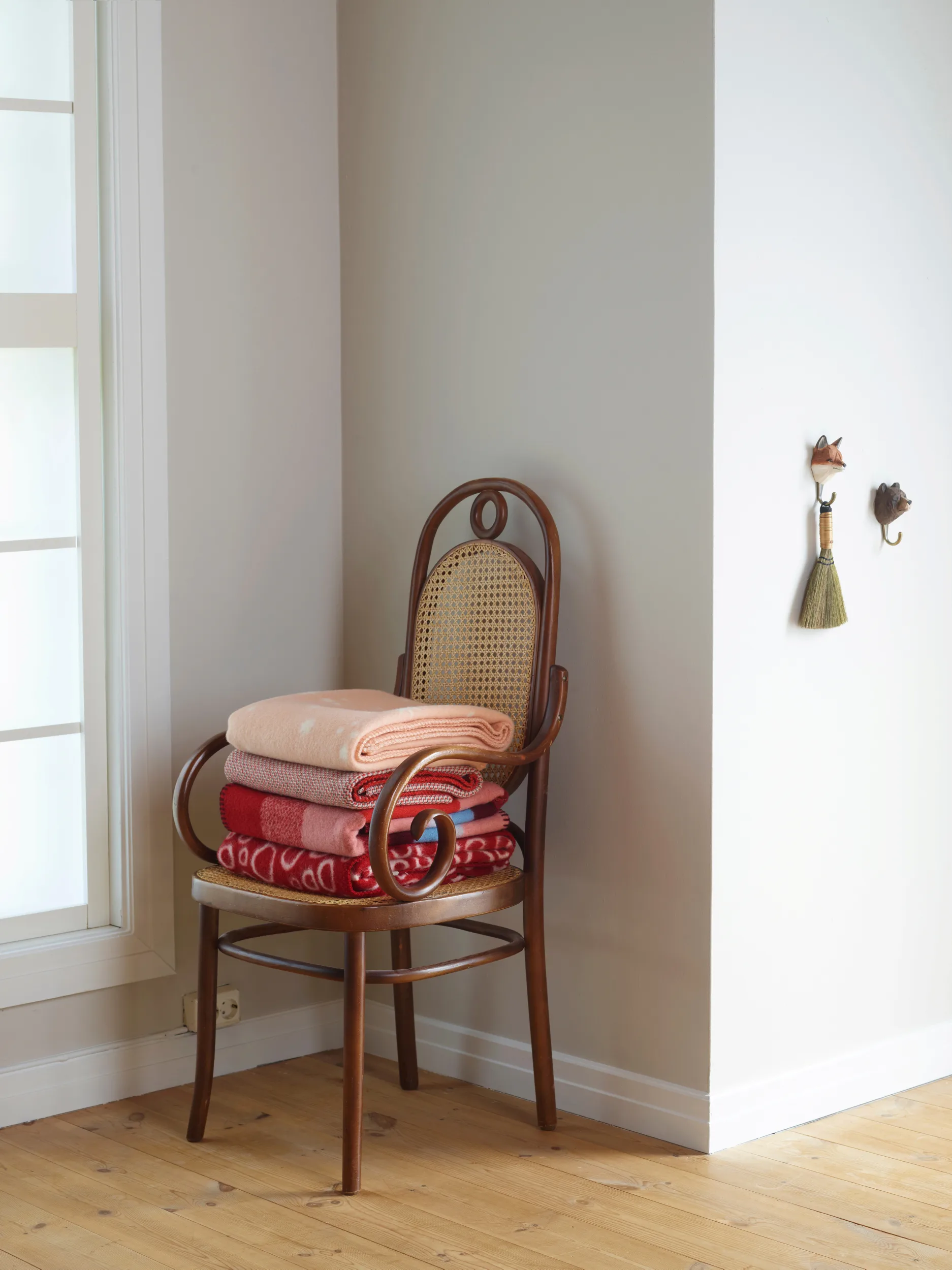 Mikkel ブランケット 135x200 cm, Red Røros Tweed