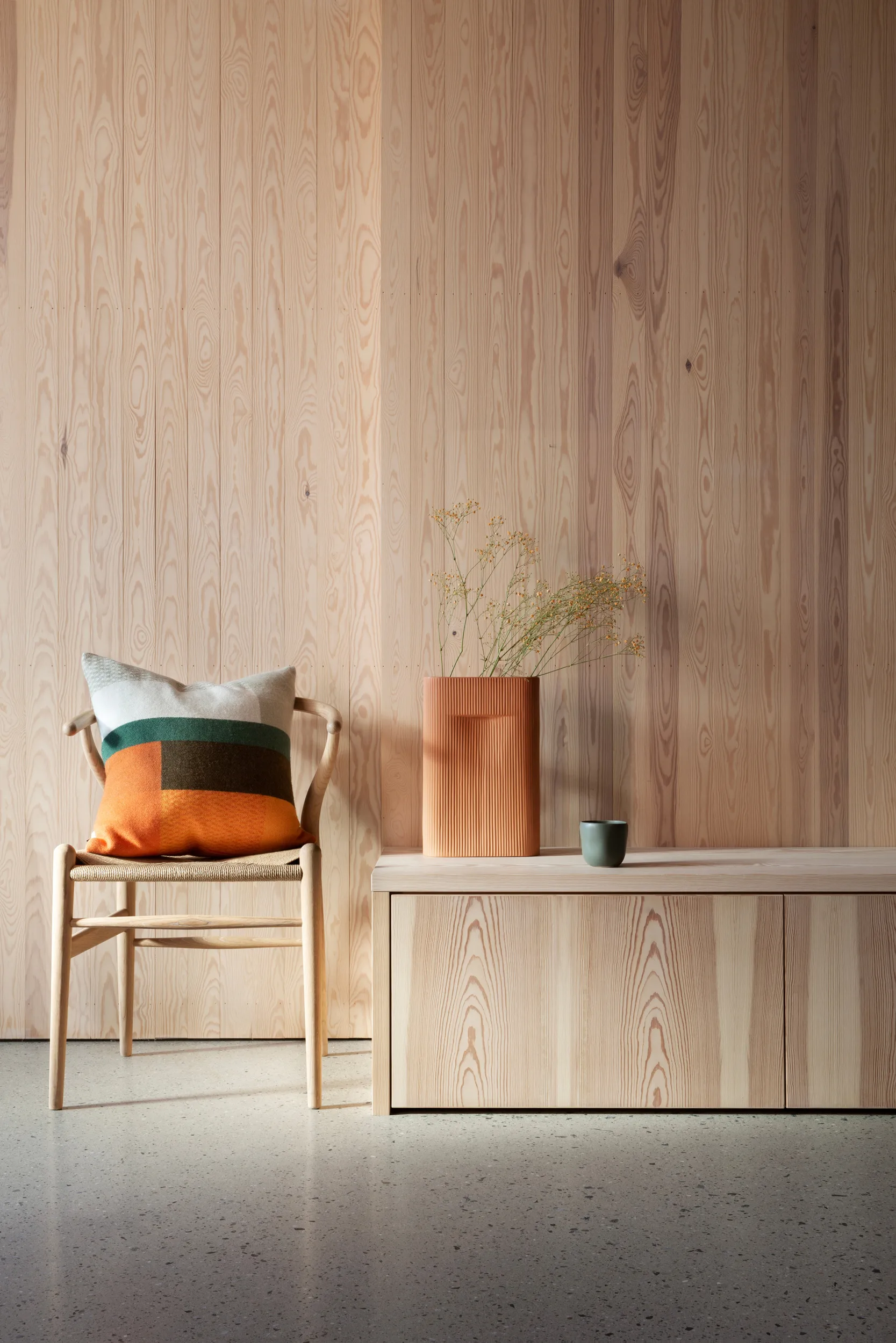 Mikkel クッション 50x50 cm, Orange Røros Tweed