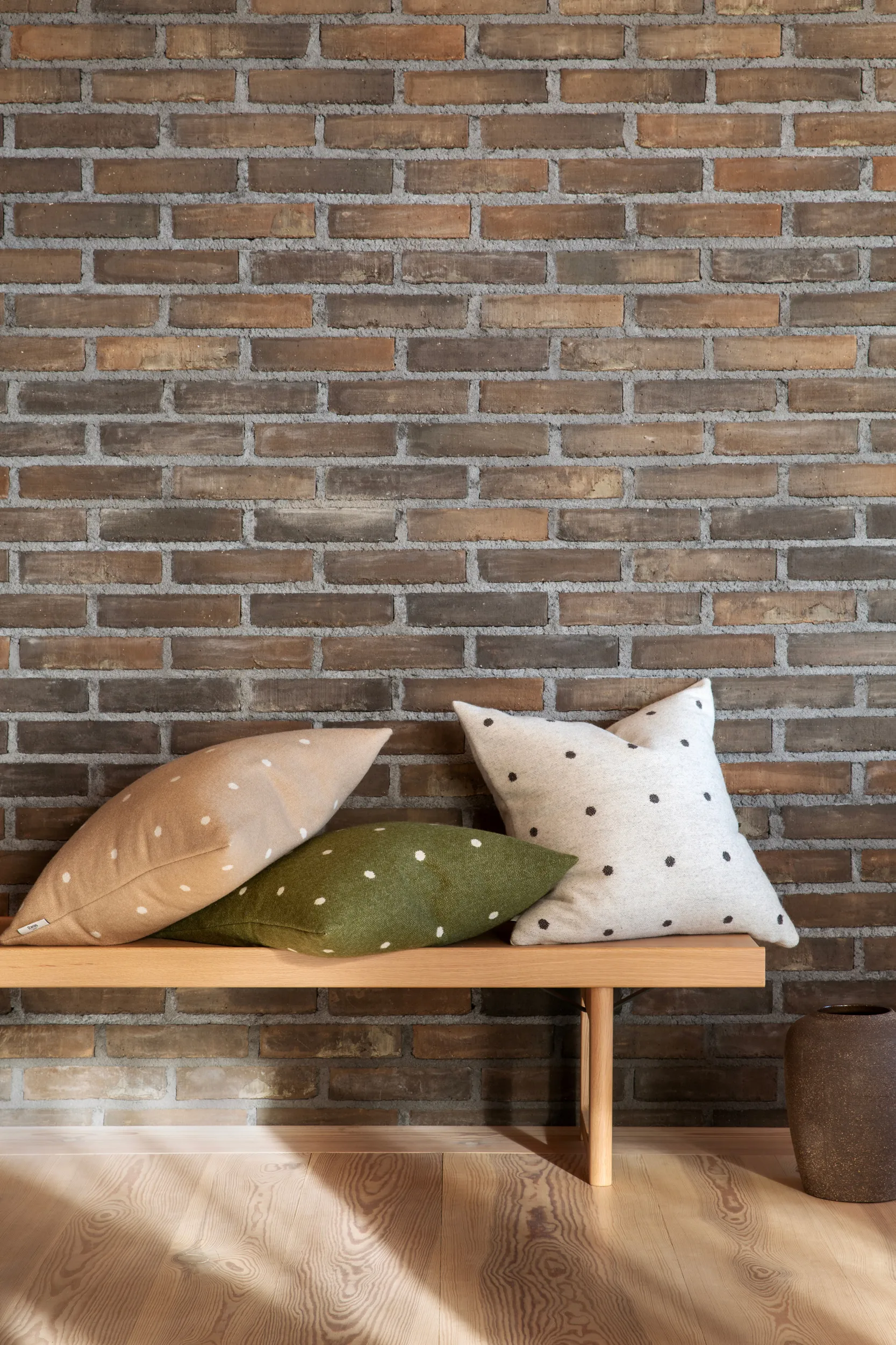 Pastille クッション 50x50 cm, Mushroom Røros Tweed