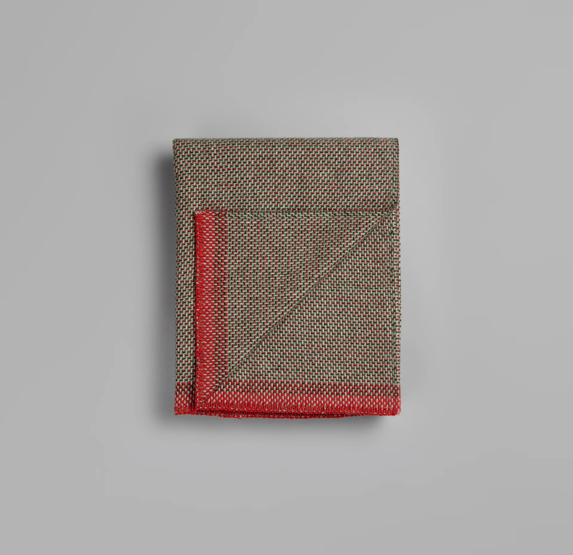 Una ブランケット 150x200 cm, Green-red Røros Tweed