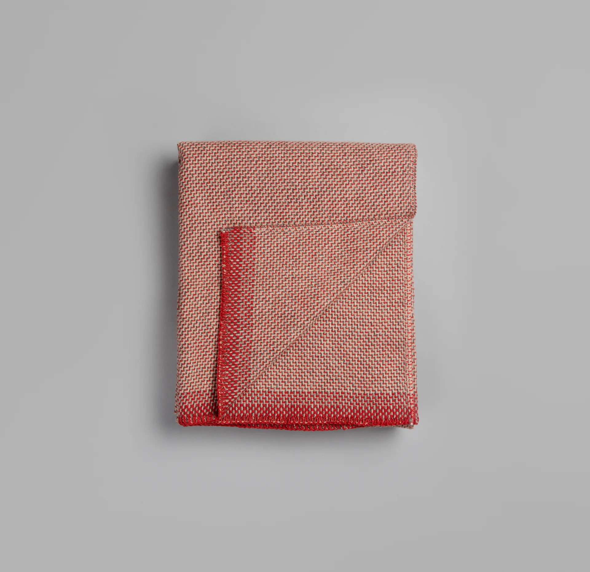 Una ブランケット 150x200 cm, Light red Røros Tweed