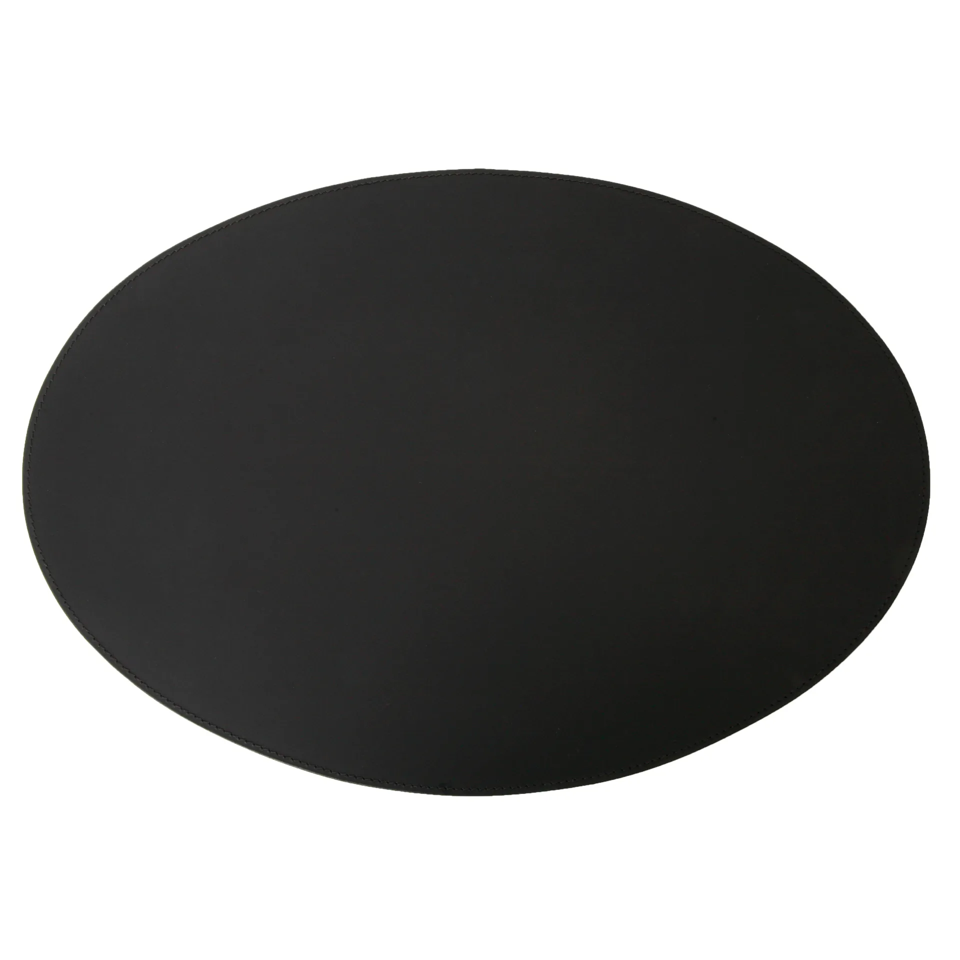 Ørskov ランチョンマット レザー oval 47x34 cm, Black Ørskov | オルスコフ