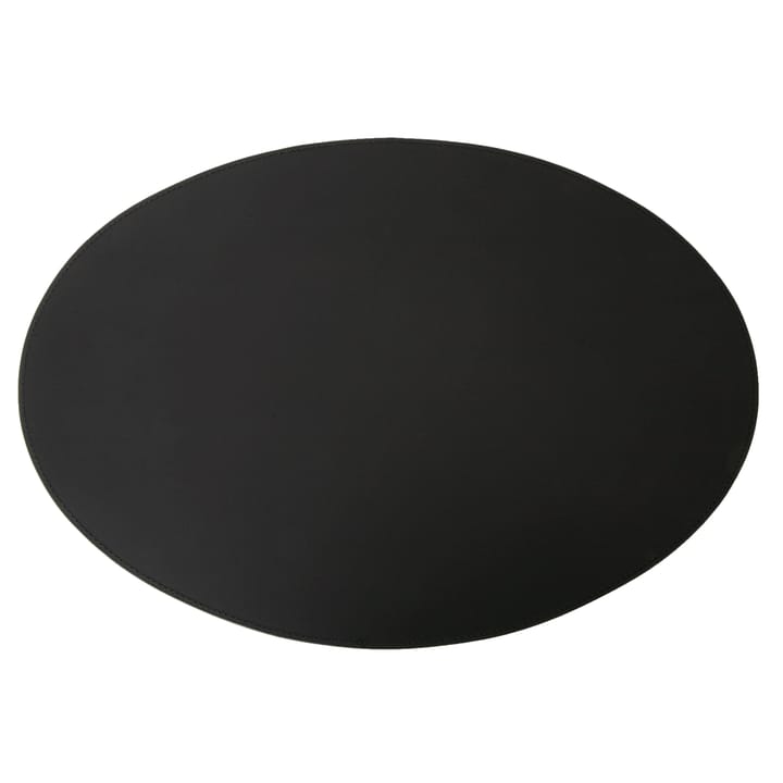 Ørskov ランチョンマット レザー oval 47x34 cm - Black - Ørskov | オルスコフ