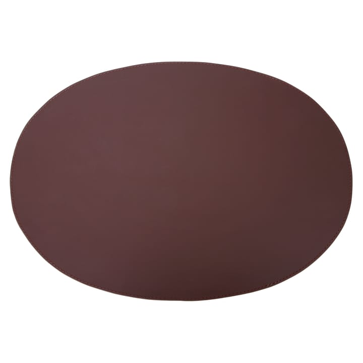 Ørskov ランチョンマット レザー oval 47x34 cm - brown - Ørskov | オルスコフ