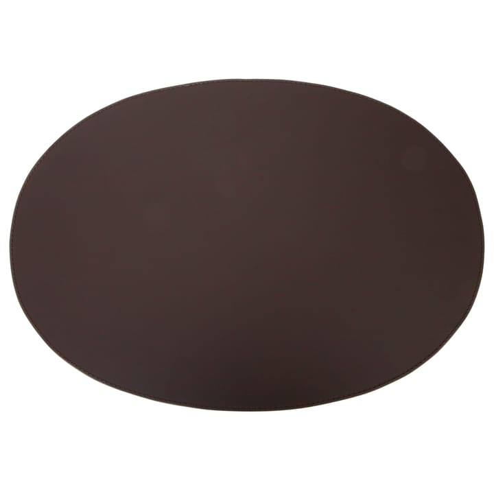 Ørskov ランチョンマット レザー oval 47x34 cm - Chocolate - Ørskov | オルスコフ