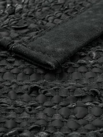 レザー ラグ  140x200 cm - dark grey (dark grey) - Rug Solid | ラグソリッド