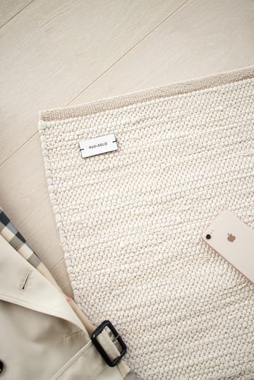 コットンラグ  140x200 cm - desert white (white) - Rug Solid | ラグソリッド