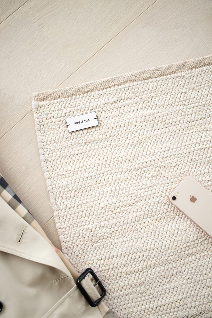 コットンラグ  140x200 cm, desert white (white) Rug Solid | ラグソリッド