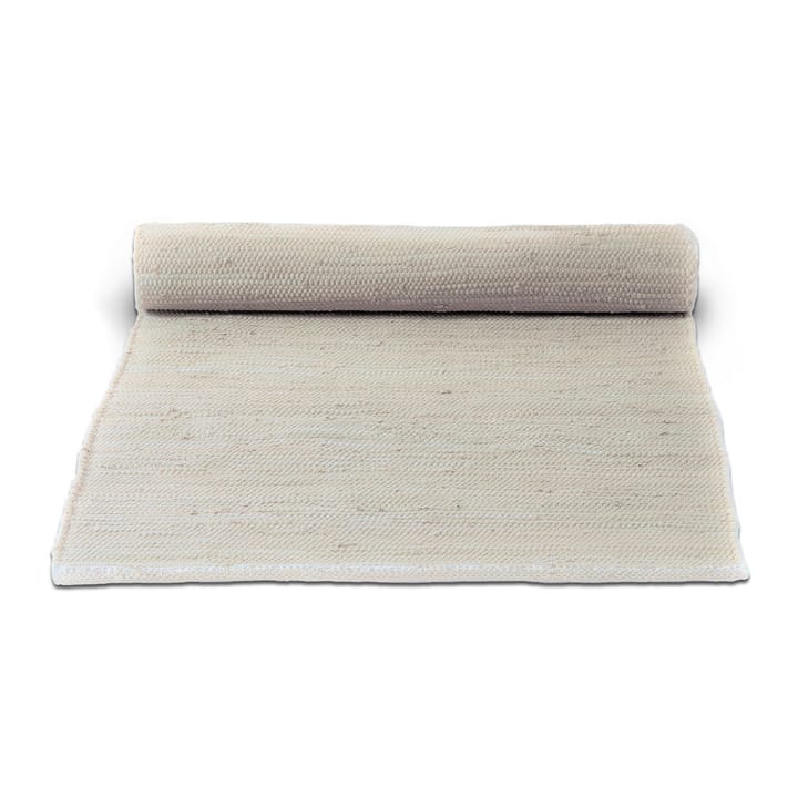 コットンラグ  140x200 cm - desert white (white) - Rug Solid | ラグソリッド