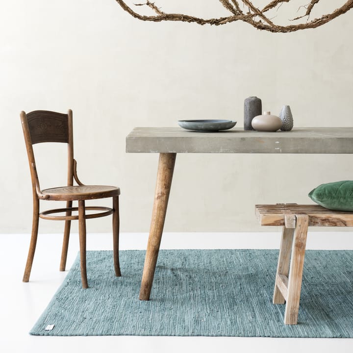 コットンラグ  140x200 cm, dusty jade (mint) Rug Solid | ラグソリッド