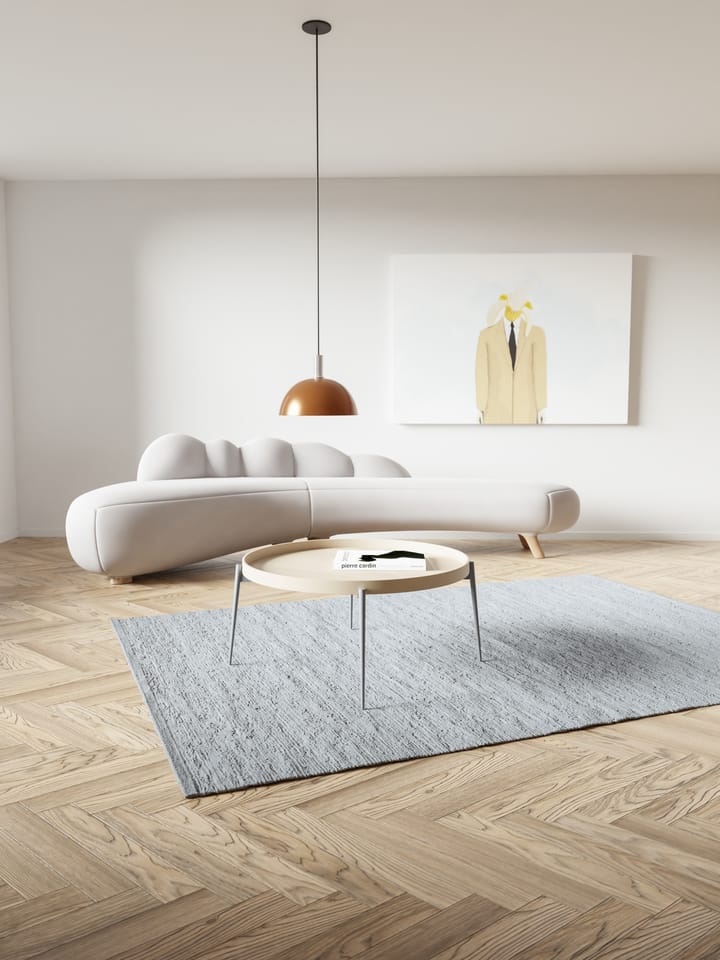コットンラグ  140x200 cm, light grey (light grey) Rug Solid | ラグソリッド