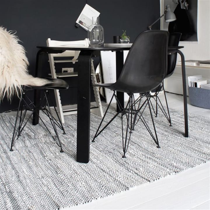 レザー ラグ  140x200 cm - light grey (light grey) - Rug Solid | ラグソリッド