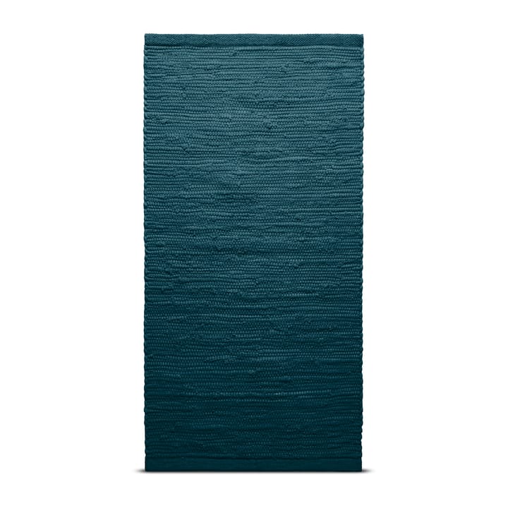 コットンラグ  140x200 cm - petroleum (petrolblue) - Rug Solid | ラグソリッド