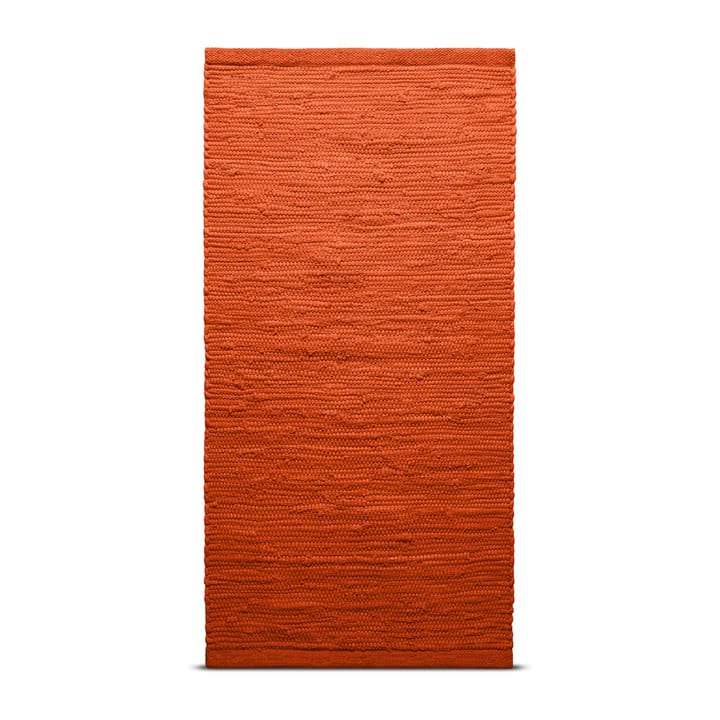 コットンラグ  140x200 cm - solar orange (orange) - Rug Solid | ラグソリッド