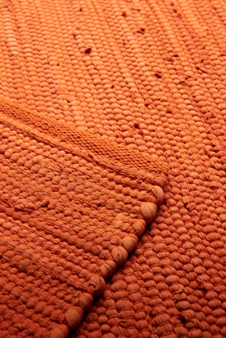 コットンラグ  140x200 cm - solar orange (orange) - Rug Solid | ラグソリッド