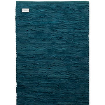 コットンラグ  60x90 cm - petroleum (petrolblue) - Rug Solid | ラグソリッド