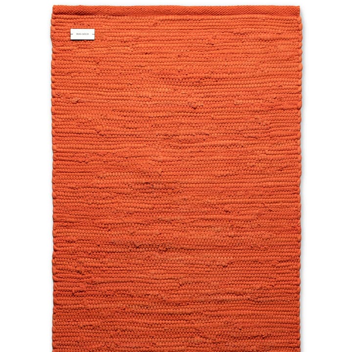 コットンラグ  60x90 cm - solar orange (orange) - Rug Solid | ラグソリッド