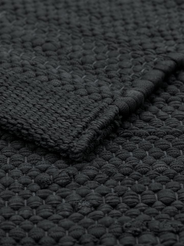 コットンラグ  65x135 cm, Charcoal Rug Solid | ラグソリッド
