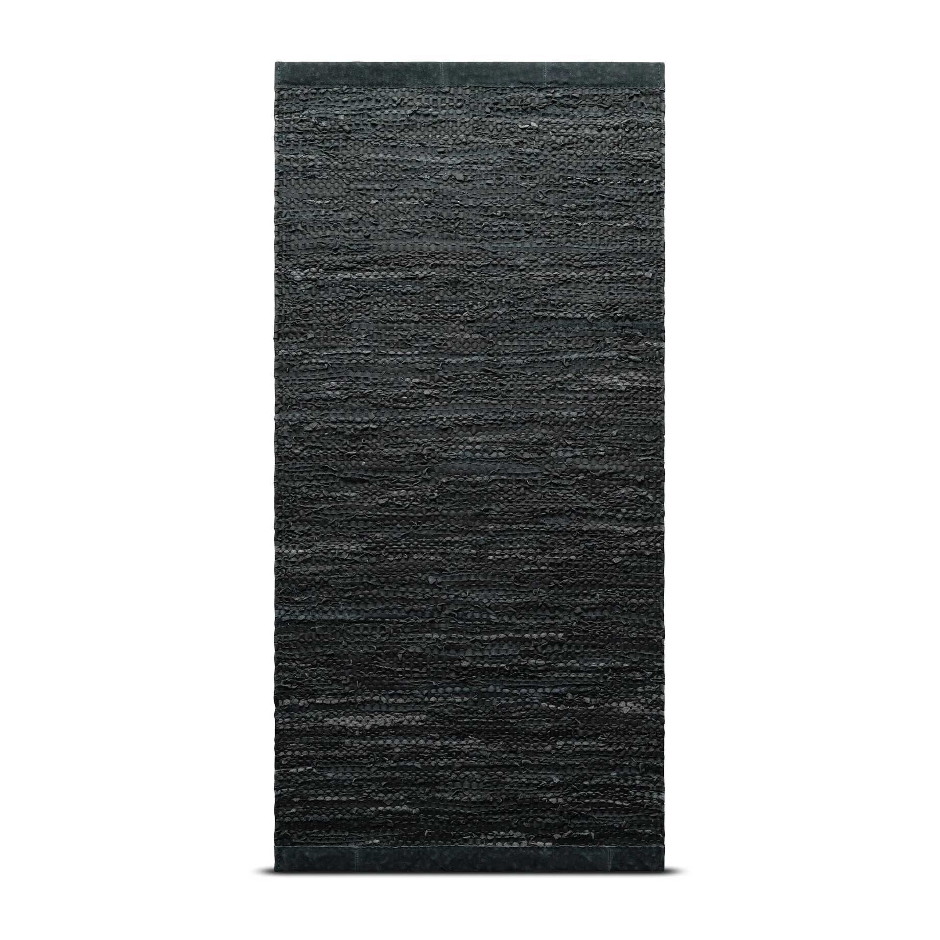 レザー ラグ  65x135 cm, dark grey (dark grey) Rug Solid | ラグソリッド