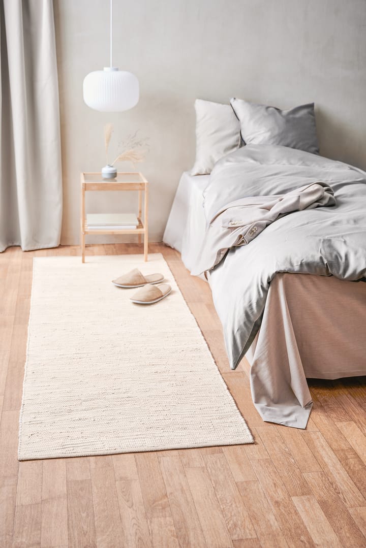 コットンラグ  65x135 cm, desert white (white) Rug Solid | ラグソリッド