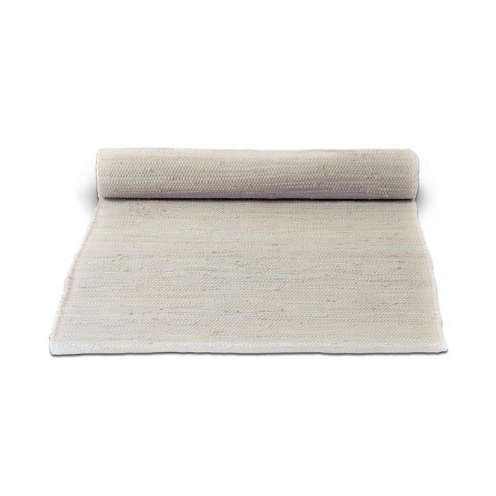 コットンラグ  65x135 cm, desert white (white) Rug Solid | ラグソリッド