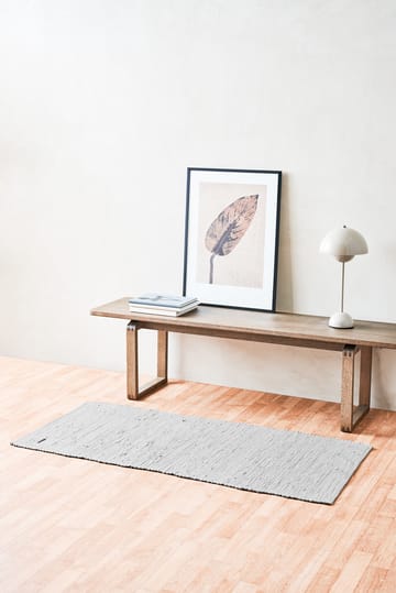 コットンラグ  65x135 cm - light grey (light grey) - Rug Solid | ラグソリッド