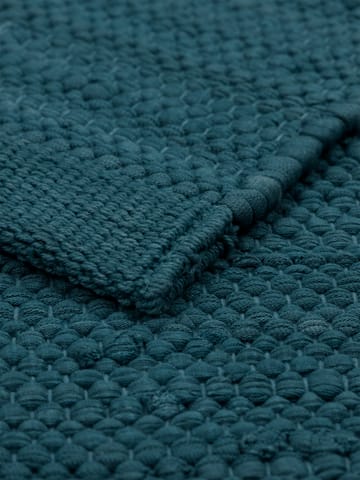 コットンラグ  65x135 cm - petroleum (petrolblue) - Rug Solid | ラグソリッド