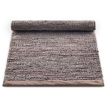 レザー ラグ  65x135 cm - wood (brown) - Rug Solid | ラグソリッド
