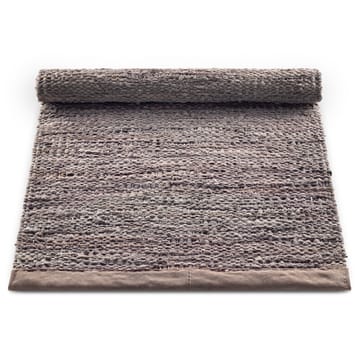 レザー ラグ  65x135 cm - wood (brown) - Rug Solid | ラグソリッド