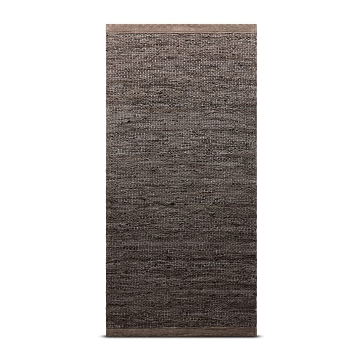 レザー ラグ  65x135 cm - wood (brown) - Rug Solid | ラグソリッド