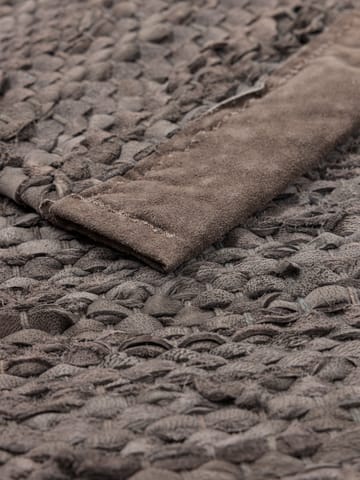 レザー ラグ  65x135 cm - wood (brown) - Rug Solid | ラグソリッド