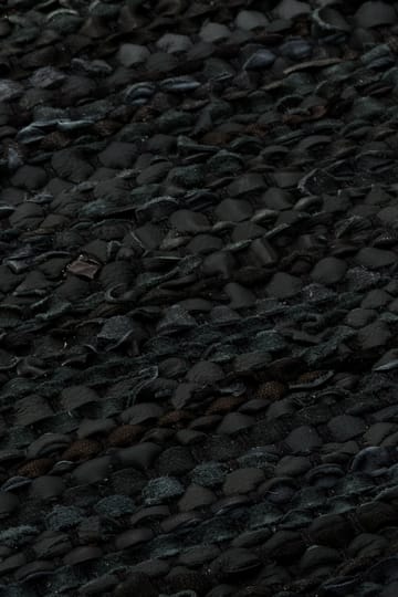 レザー ラグ  75x200 cm - black (black) - Rug Solid | ラグソリッド