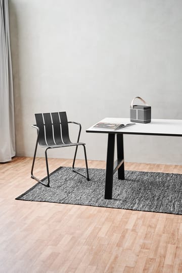 レザー ラグ  75x200 cm - dark grey (dark grey) - Rug Solid | ラグソリッド