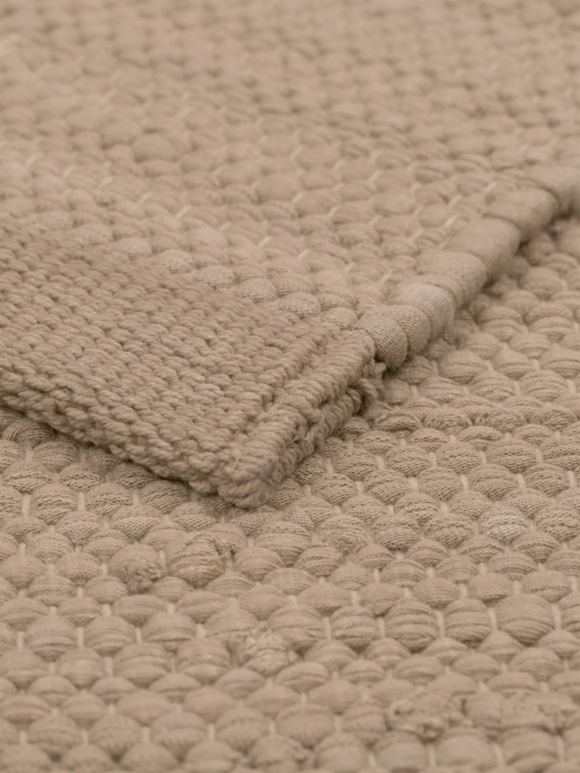 コットンラグ  75x200 cm, Nougat Rug Solid | ラグソリッド