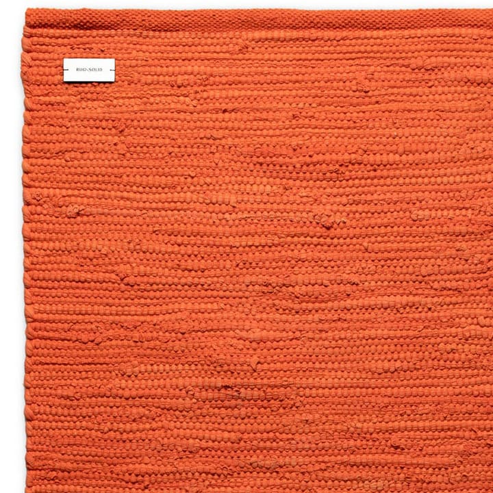 コットンラグ  75x200 cm, solar orange (orange) Rug Solid | ラグソリッド