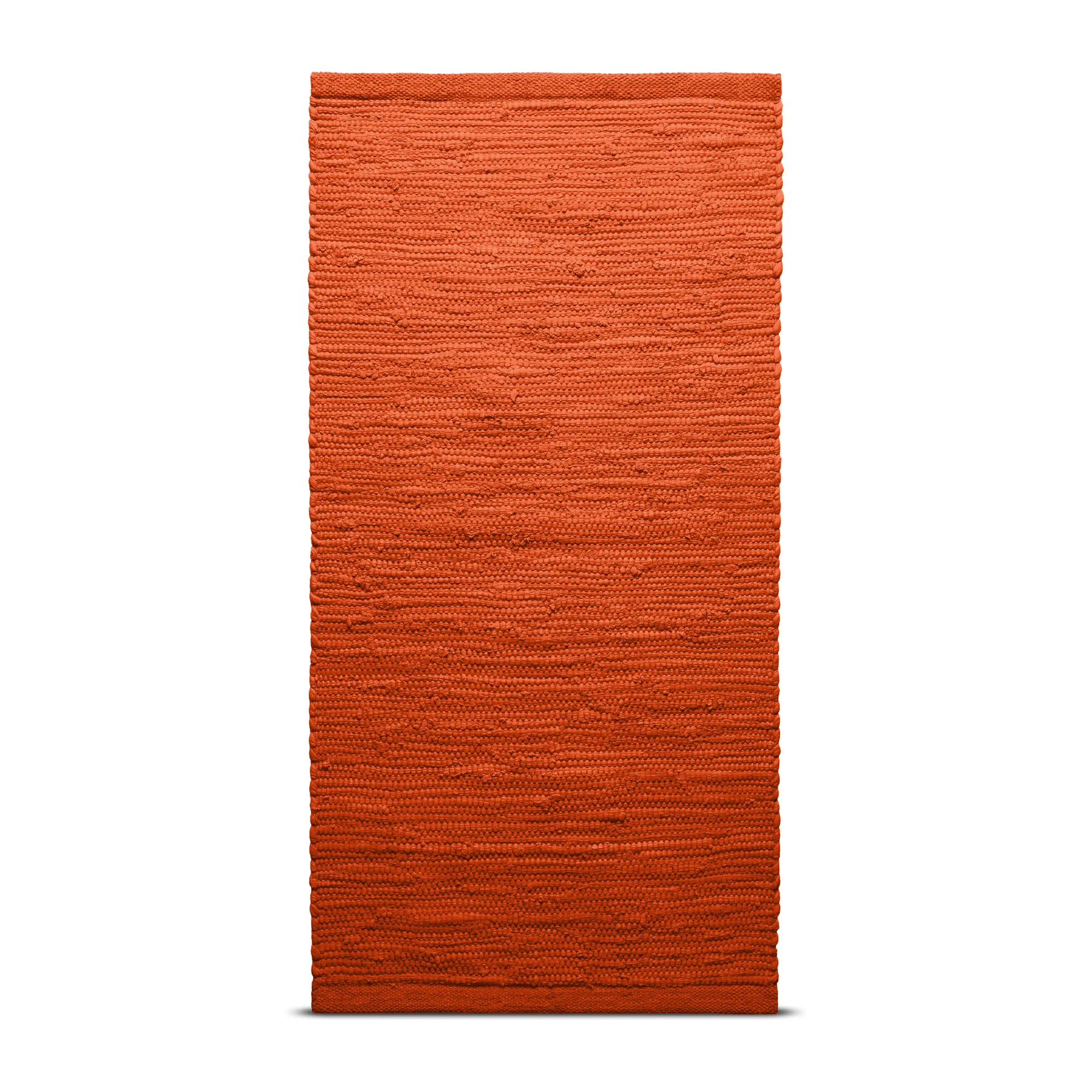 コットンラグ  75x200 cm, solar orange (orange) Rug Solid | ラグソリッド