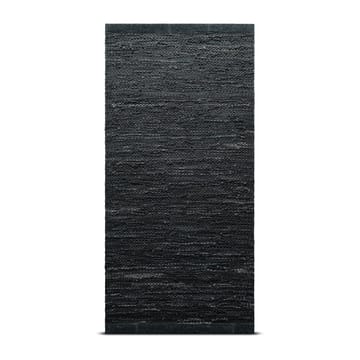 レザー ラグ  75x300 cm - dark grey (dark grey) - Rug Solid | ラグソリッド