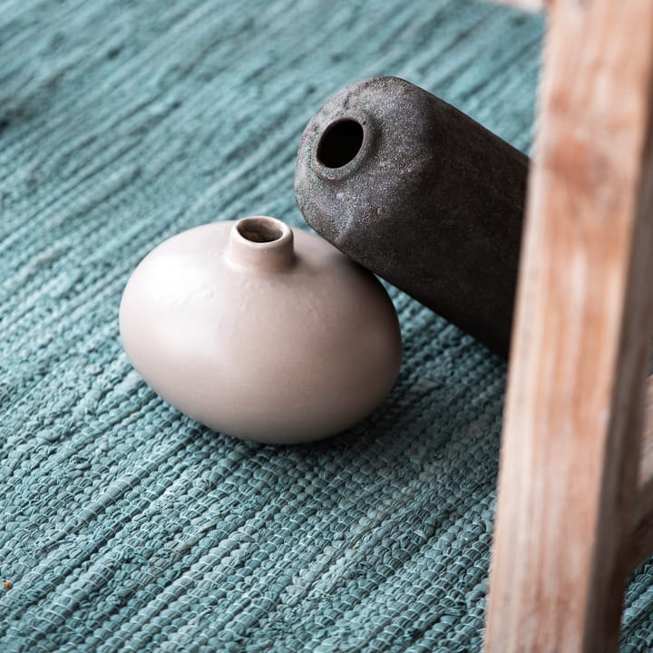 コットンラグ  75x300 cm, Dusty jade Rug Solid | ラグソリッド