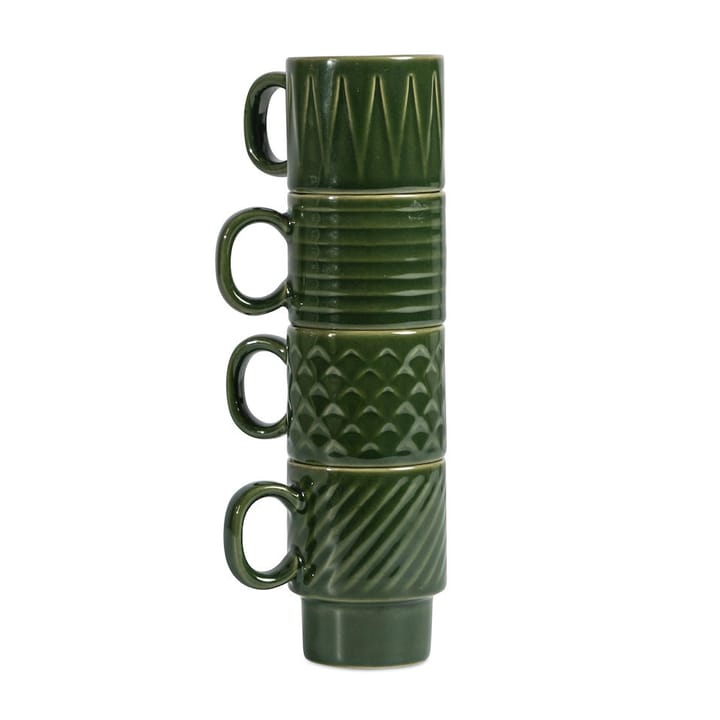 Coffee and More エスプレッソカップ 4個 - Green - Sagaform | サガフォルム