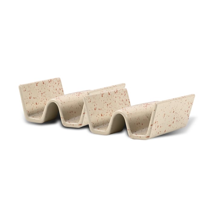 Ditte タコスタンド 2個セット - Beige-burgundy - Sagaform | サガフォルム